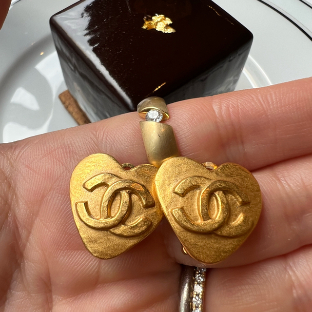 玄関先迄納品 CHANEL ハート 95/P ココ イヤリング ヴィンテージ
