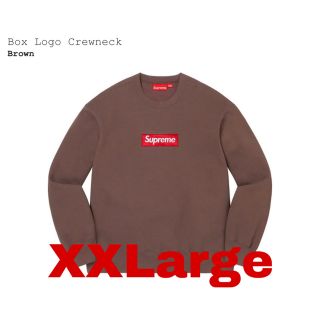 シュプリーム(Supreme)のSupreme Box Logo Crewneck Brown XXLarge(スウェット)