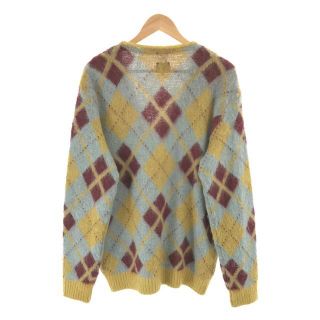 【美品】  Needles / ニードルス | 2021AW | 菅田将暉着用モデル Argyle Mohair Cardigan アーガイル モヘヤ ウール ニット カーディガン | L | イエロー | メンズ