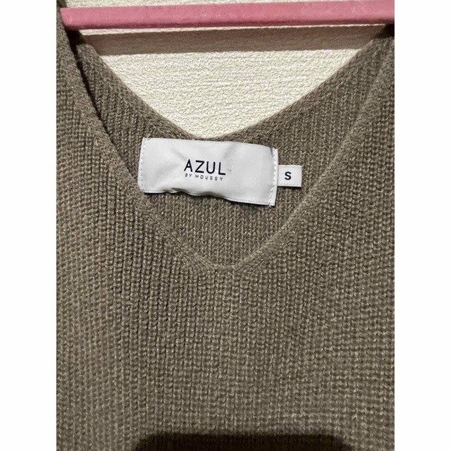 AZUL by moussy(アズールバイマウジー)の【AZUL BY MOUSSY】ロングニットワンピース レディースのワンピース(ロングワンピース/マキシワンピース)の商品写真