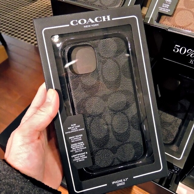 【新品・未開封・直営店】COACH iPhone14 PRO用 ケース