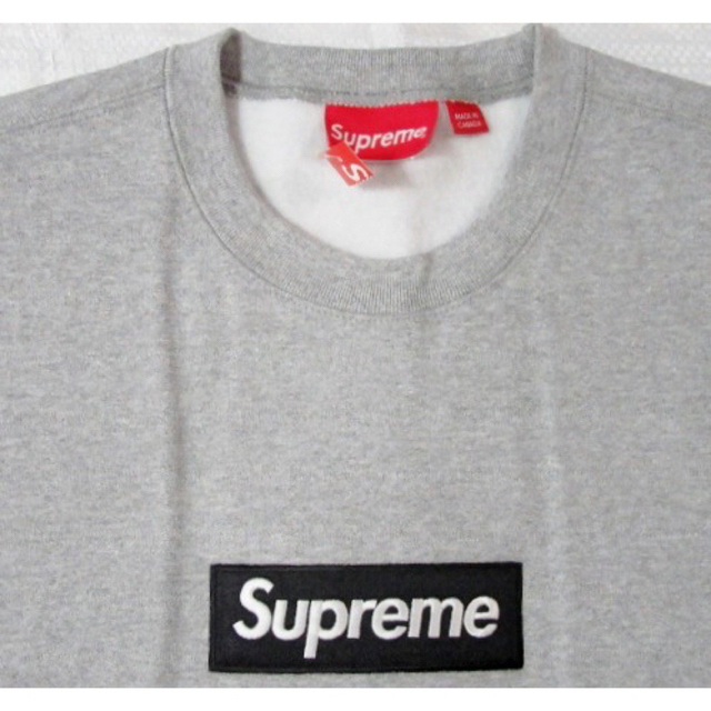 Supreme Box Logo Crewneck HeatherGrey XL