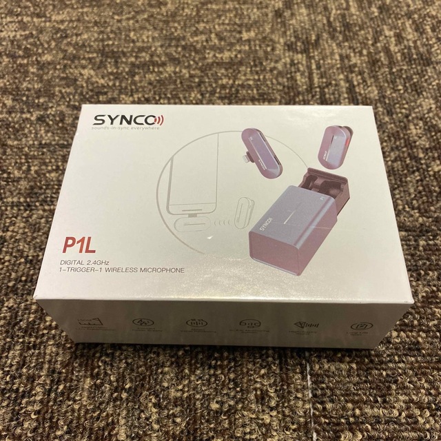 SYNCO P1L iPhoneピンマイク　ワイヤレス　充電ケース付き 楽器のレコーディング/PA機器(マイク)の商品写真