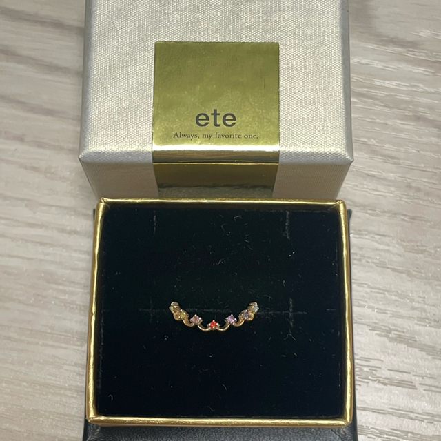 ete(エテ)の【美品】ete K10 フォーチュンピンキーリング #5 レディースのアクセサリー(リング(指輪))の商品写真