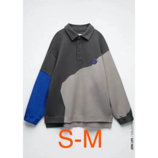 ザラ(ZARA)のADERERROR x ZARA パッチワーク ポロシャツ 新品 サイズS-M(ポロシャツ)