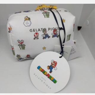 ジェラートピケ スーパーマリオ ポーチ　ジェラピケ　新品(ポーチ)