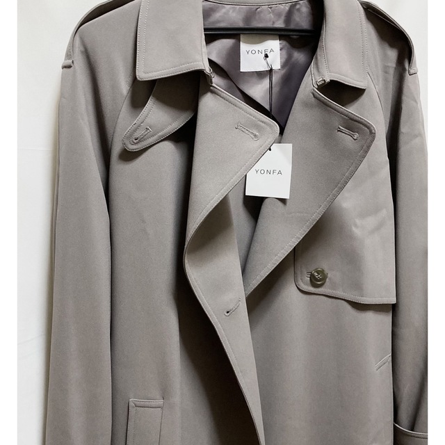 yonfa / mode trench coat / khaki gray S | lea-partners.com