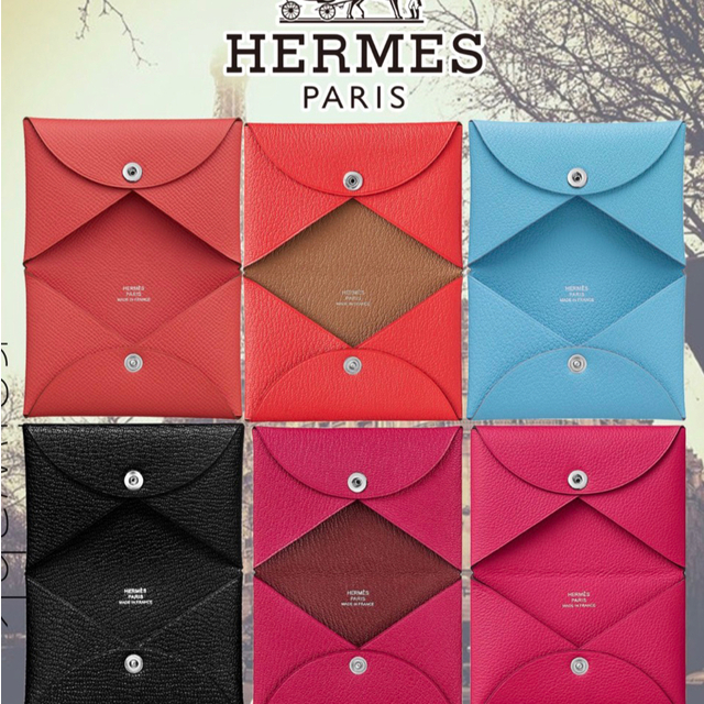 Hermes(エルメス)のエルメス　ガルヴィデュオ　Rose Texas レディースのファッション小物(名刺入れ/定期入れ)の商品写真