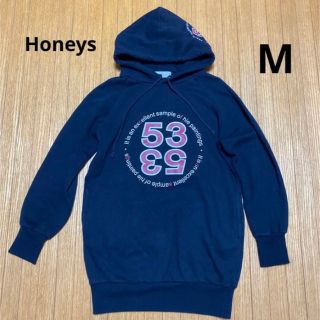 ハニーズ(HONEYS)のHoneys パーカー　M  黒(パーカー)