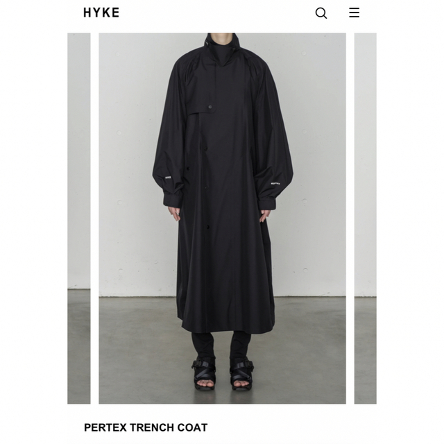 ハイクHYKE PERTEX TRENCH COATサイズ4