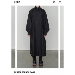 HYKE - HYKE PERTEX trench coat 2022SSの通販 by u shop｜ハイクなら ...