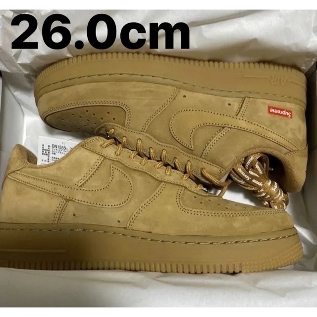 26cm Supreme NIKE AIR FORCE 1 LOW  Wheat