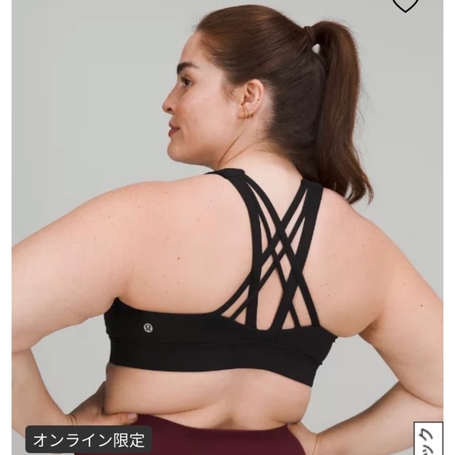 lululemon(ルルレモン)のルルレモン  ブラ　黒　サイズ6 スポーツ/アウトドアのトレーニング/エクササイズ(ヨガ)の商品写真