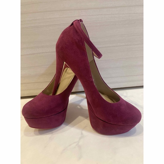 紫パンプス/ハイヒール レディースの靴/シューズ(ハイヒール/パンプス)の商品写真