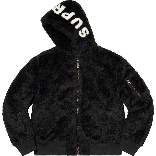 XL 黒 Supreme Faux Fur Reversible MA-1 新品 【オープニングセール