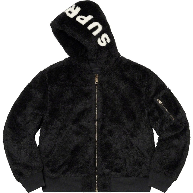 XL 黒 Supreme Faux Fur Reversible MA-1 新品ジャケット/アウター