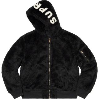 シュプリーム(Supreme)のXL 黒 Supreme Faux Fur Reversible MA-1 新品(ミリタリージャケット)