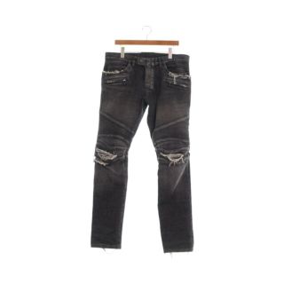 バルマン(BALMAIN)のBALMAIN バルマン デニムパンツ 34(XL位) グレー(デニム) 【古着】【中古】(デニム/ジーンズ)