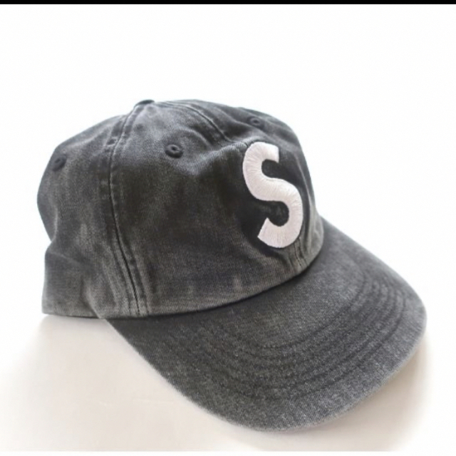 Supreme Pigment Print S Logo キャップ 黒