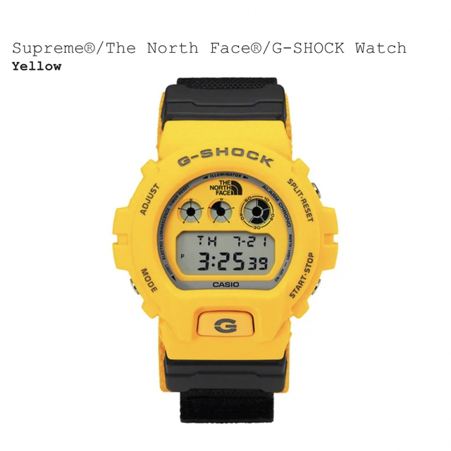 Supreme® The North Face® G-SHOCK Watch 黄