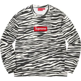 シュプリーム(Supreme)のSmall Supreme Box Logo Crewneck Zebra(スウェット)