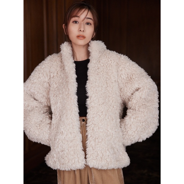 【新品未使用】CLANE×田中みな実　CURL FUR SHORT COAT