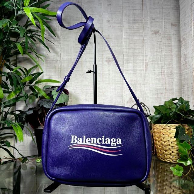 Balenciaga - BALENCIAGA カメラバッグ　ネイビー　バレンシアガ　ショルダーバッグ