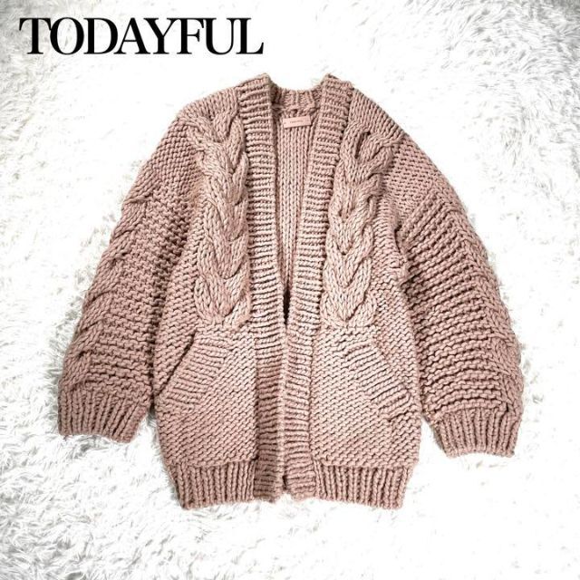 カーディガン 【美品】TODAYFUL トゥデイフル ローゲージケーブル