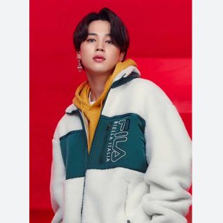 フィラ(FILA)のBTS × FILA  ジミン着用　ポップコンボアフリースジャケット(ブルゾン)