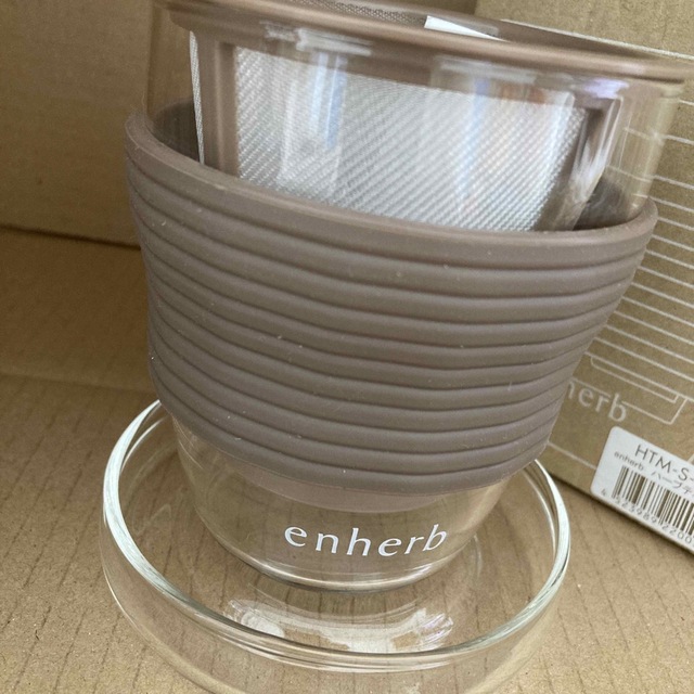 HARIO(ハリオ)の未使用　enherb ハーブティーマグカップ インテリア/住まい/日用品のキッチン/食器(グラス/カップ)の商品写真