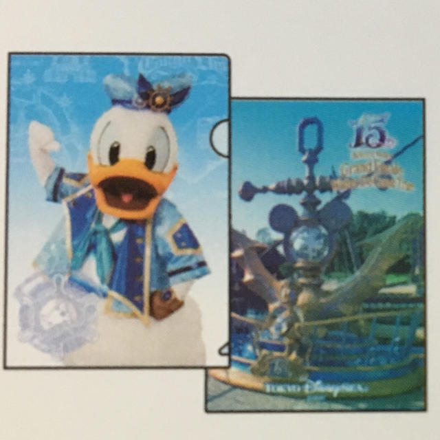 Disney(ディズニー)のディズニーシー 15周年 フィナーレ実写ドナルドファイル エンタメ/ホビーのアニメグッズ(クリアファイル)の商品写真