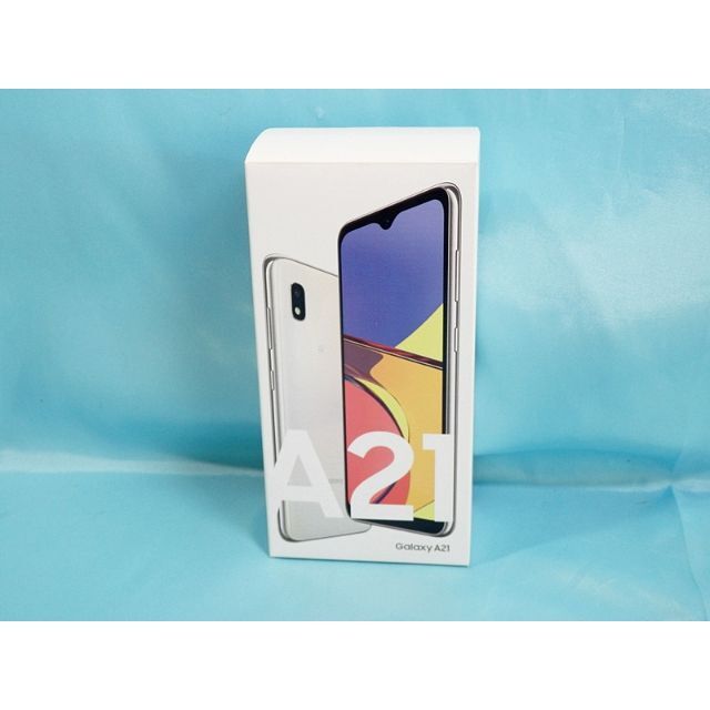 au] Galaxy A21 SCV49 ホワイト ＊未使用品 限定カラー 6200円