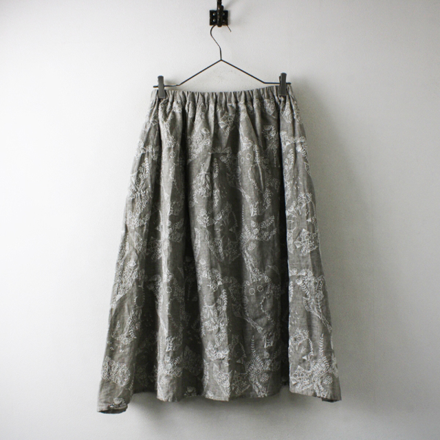 美品 2019SS marble SUD マーブルシュッド EMB Damashie ギャザー