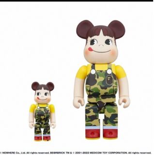 ベアブリック(BE@RBRICK)のBE＠RBRICK BAPE® × ペコちゃん 100% & 400%（グリーン(その他)