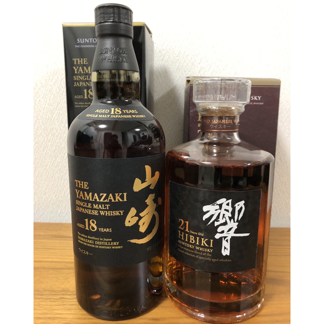 正規逆輸入品】 サントリー - サントリー 山崎18年 響21年 ウイスキー 正規逆輸入品】 サントリー - サントリー 山崎18年 響21年 ウイスキー