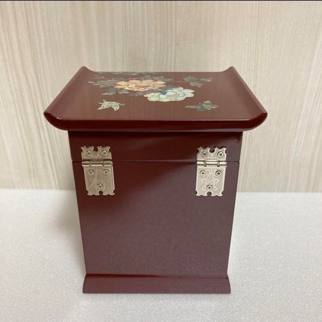 【新品未使用】韓国伝統工芸品 螺鈿細工小物入れ 職人仕上げ