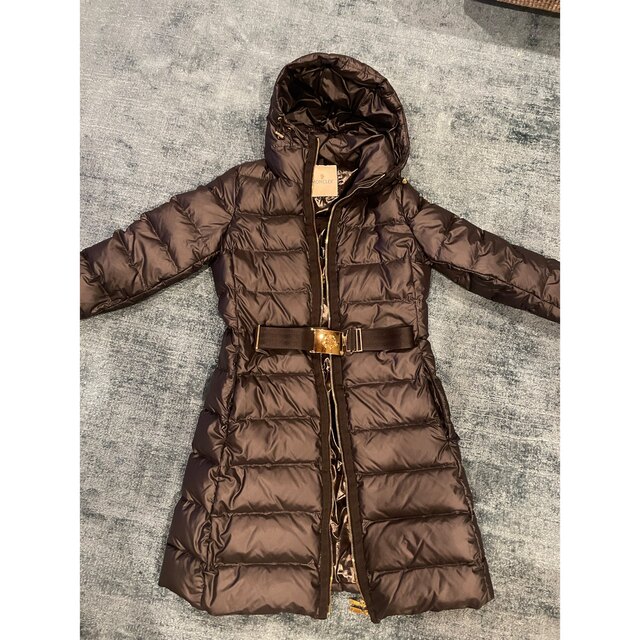 通販 人気】 MONCLER 美品 モンクレール ロングダウンコート ブラック