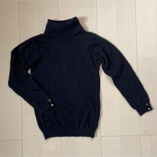 ザラキッズ(ZARA KIDS)のZara Girl’s ザラ　タートルニット　濃紺　104cm 女の子　秋冬物(ニット)