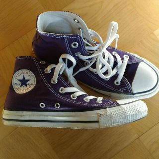 コンバース(CONVERSE)のCONVERSE　ハイカットスニーカー　紫(スニーカー)