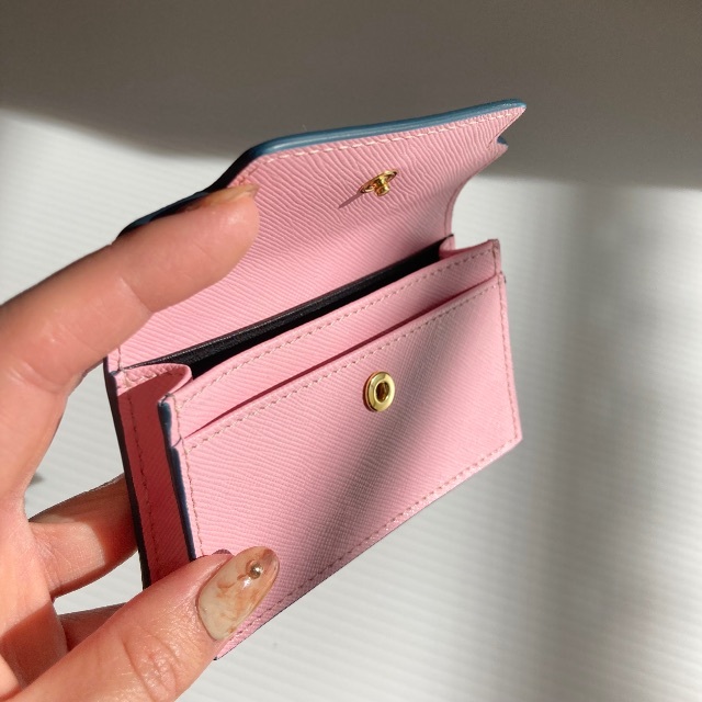 マルニ カードケース コインケース マルチパース コンパクト ミニ財布 ピンク