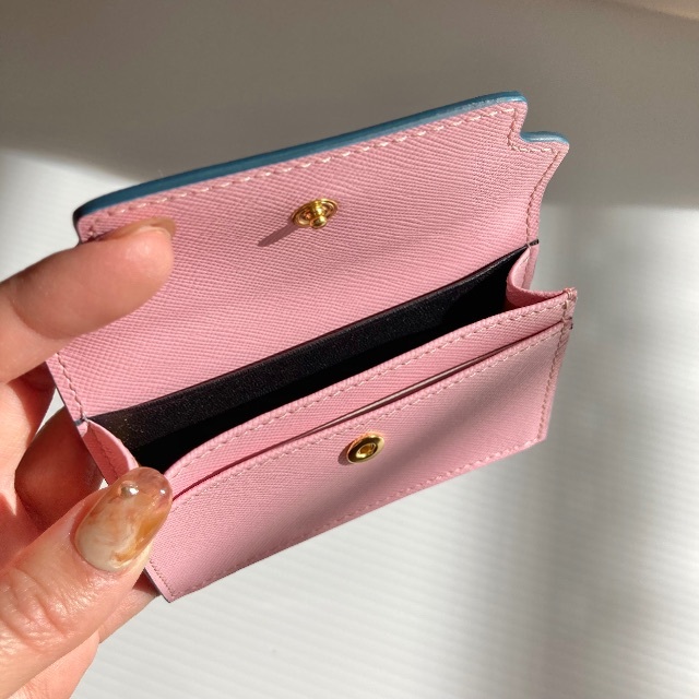 マルニ カードケース コインケース マルチパース コンパクト ミニ財布 ピンク