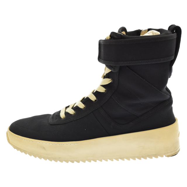 FEAR OF GOD フィアオブゴッド Military Sneaker ミリタリーレースアップハイカットスニーカー ブラック FG-MSNY-BLK