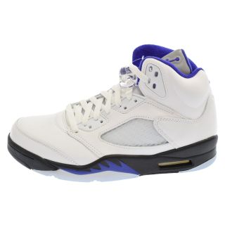 ナイキ(NIKE)のNIKE ナイキ AIR JORDAN5 RETRO DARK CONCORD エアジョーダン5ダークコンコルド ハイカットスニーカー ホワイト/パープル US8/26cm DD0587-141(スニーカー)