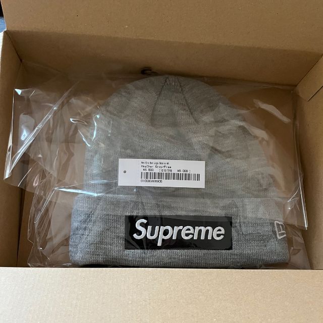 Supreme New Era® Box Logo Beanie 灰色