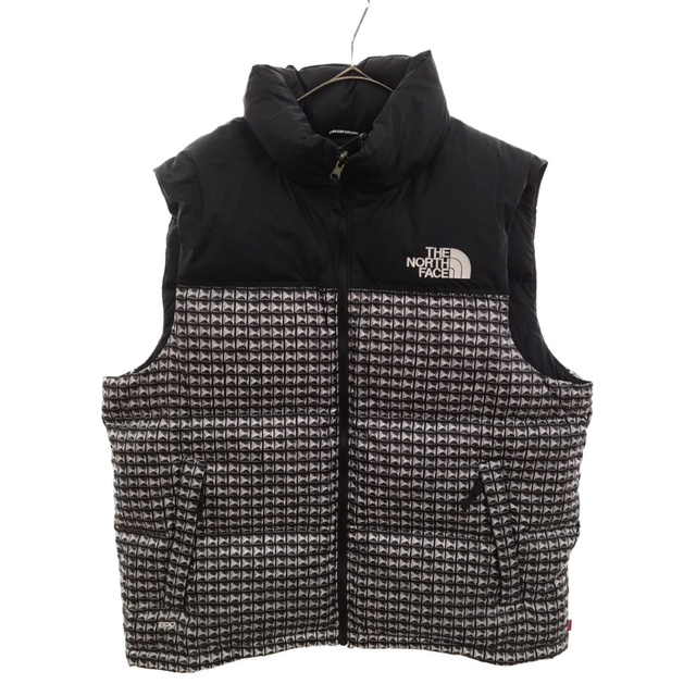 SUPREME シュプリーム ×THE NORTH FACE ノースフェイス 21SS Studded Nuptse Vest スタッズ ヌプシ ダウン ベスト ジャケット ブラック