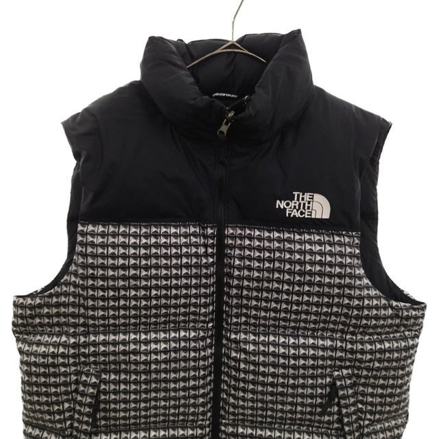 SUPREME シュプリーム ×THE NORTH FACE ノースフェイス 21SS Studded Nuptse Vest スタッズ ヌプシ ダウン ベスト ジャケット ブラック