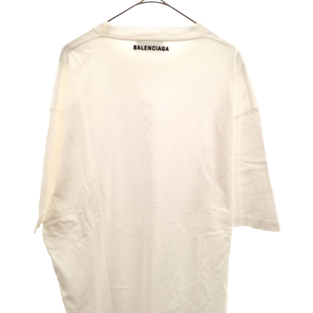 BALENCIAGA バレンシアガ 21SS スマイルプリントオーバーサイズTシャツ ホワイト 651795 TKV76