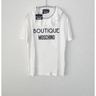 モスキーノ(MOSCHINO)の【新品】BOUTIQUEMOSCHINO  半袖 ホワイト Tシャツ(Tシャツ(半袖/袖なし))