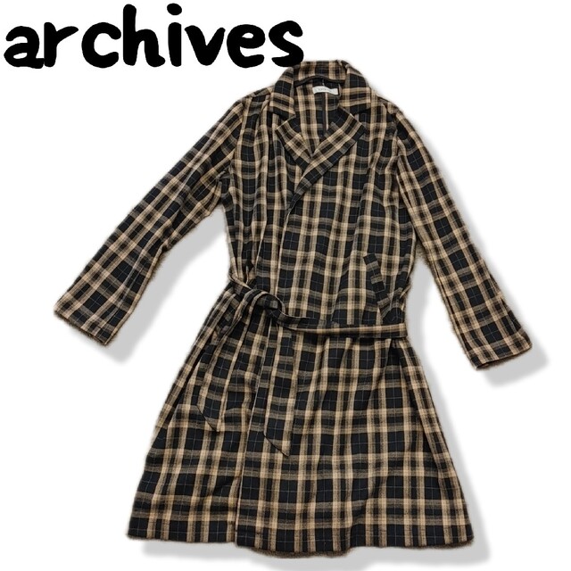 レーヨン チェック ガウン Flannel Gown Coat #