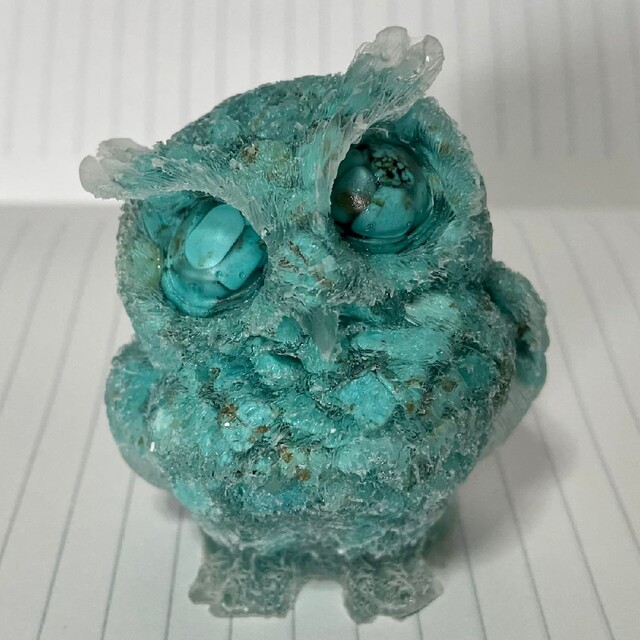 天然石水晶置物 あまかっ 梟(ふくろう) 天然石水晶置物 あまかっ 梟(ふくろう)